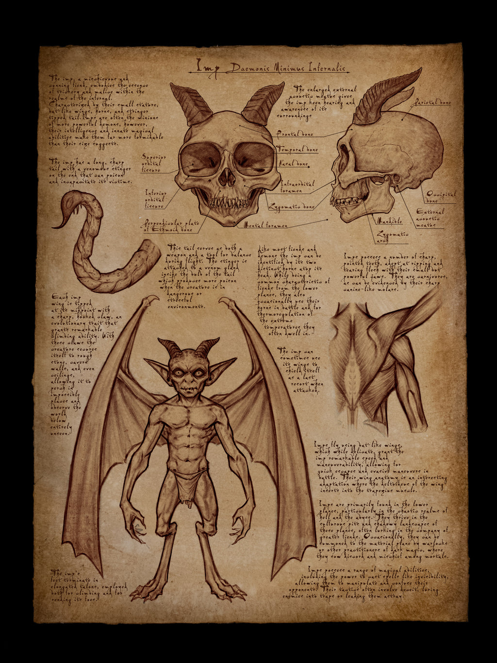 Imp Anatomy Poster 18x24